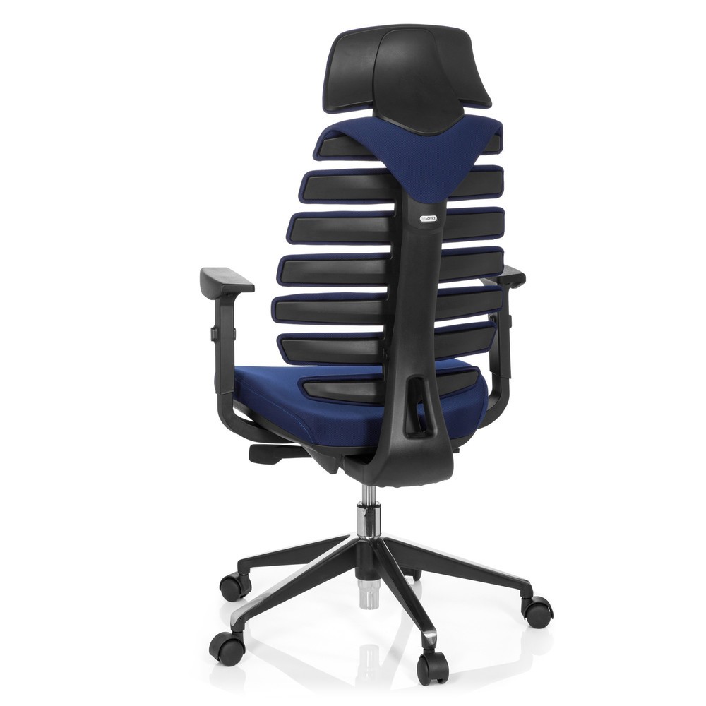 Produktabbildung Nr. 6: hjh OFFICE Bürostuhl / Drehstuhl ERGO LINE II PRO Stoff, blau