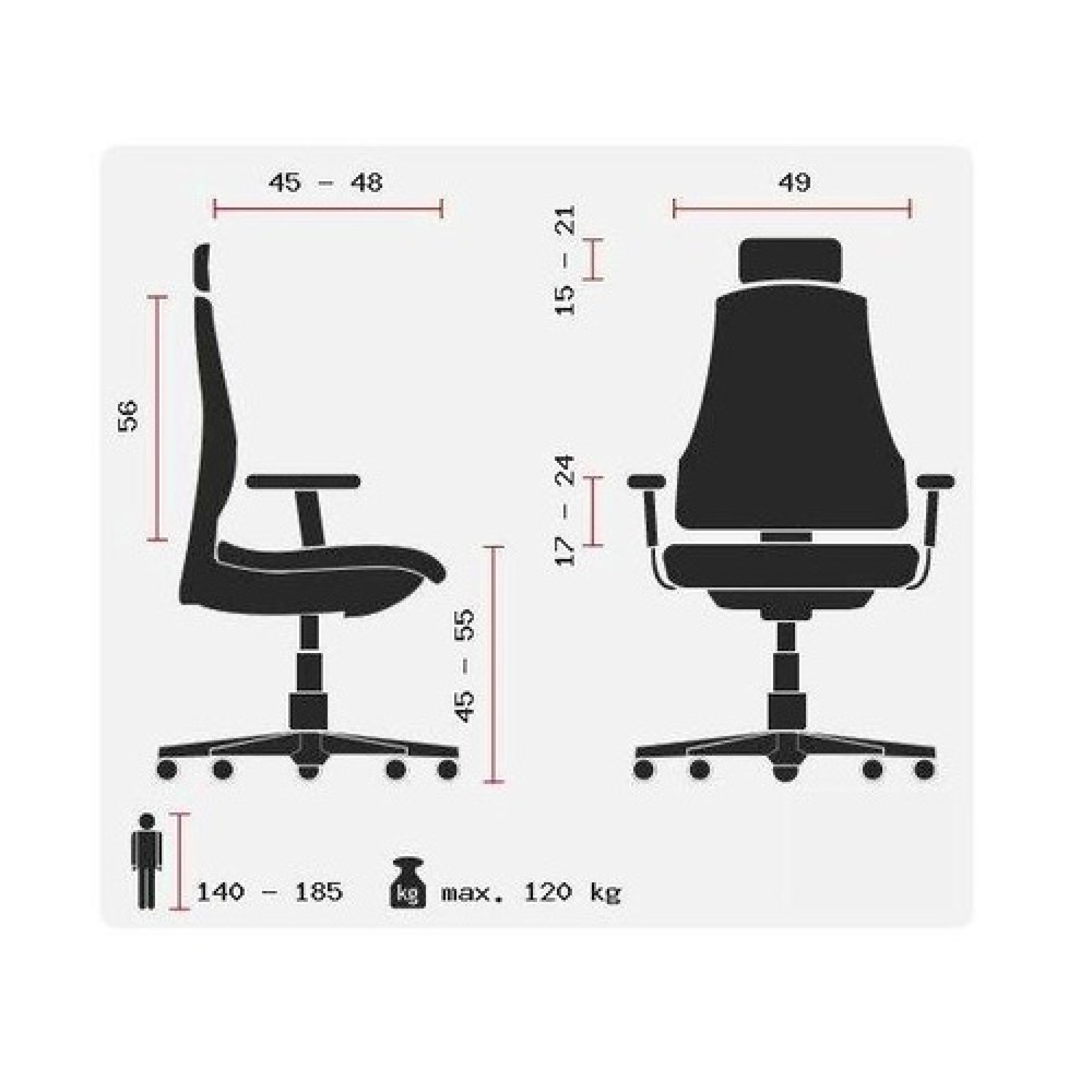 Produktabbildung Nr. 11: hjh OFFICE Bürostuhl / Drehstuhl ERGO LINE II PRO Stoff, blau