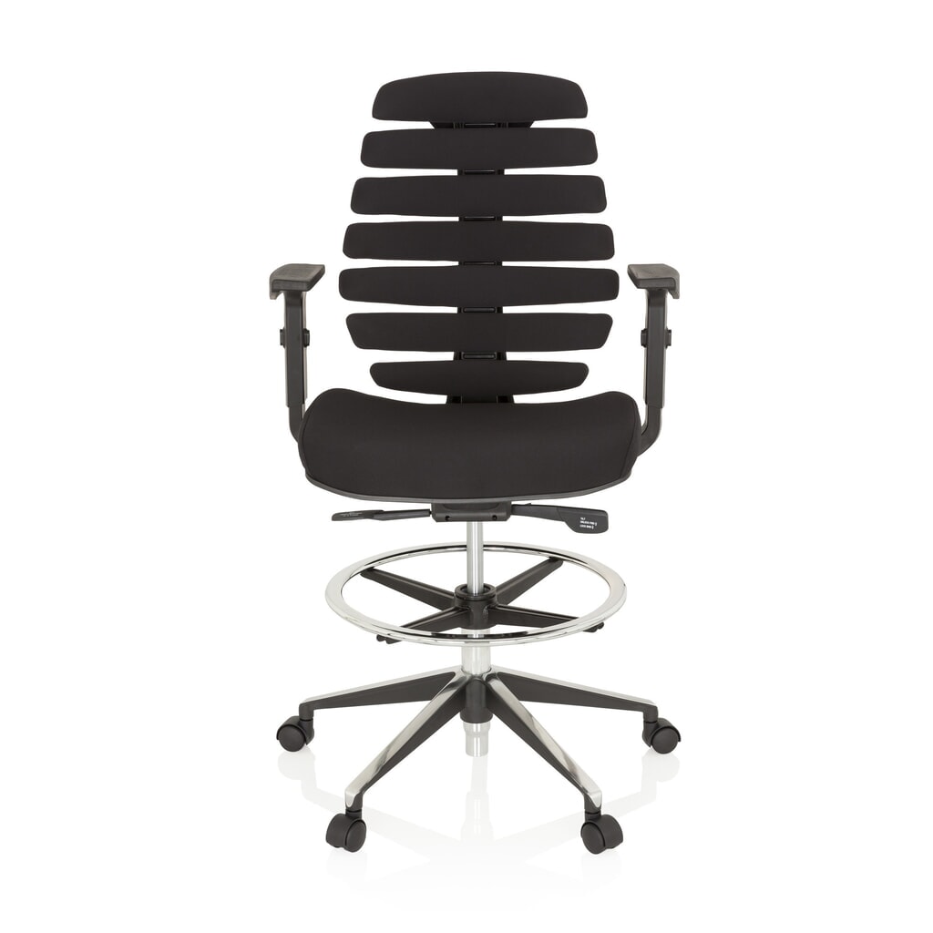 Produktabbildung: hjh OFFICE Bürostuhl / Drehstuhl ERGO LINE II WORK Stoff, schwarz