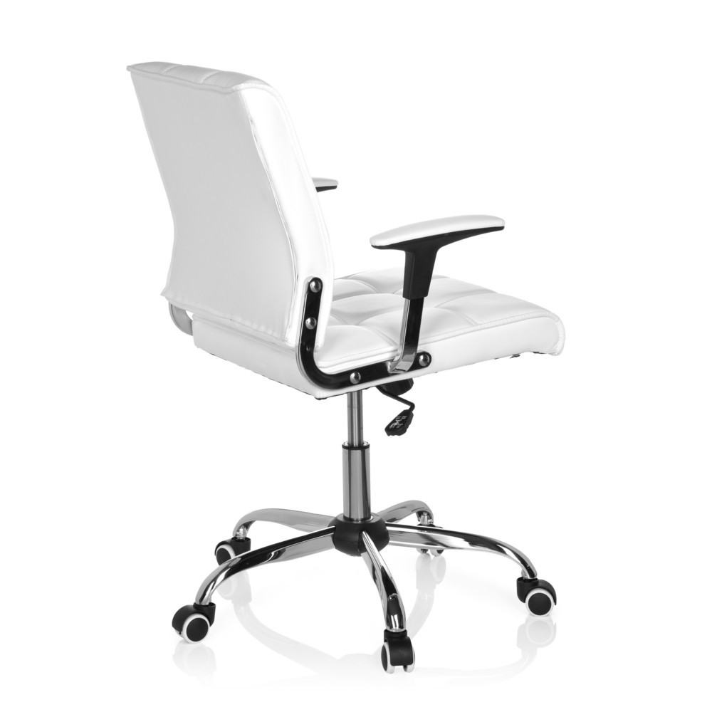 Produktabbildung Nr. 4: hjh OFFICE Bürostuhl / Drehstuhl ERNESTO Kunstleder, weiß
