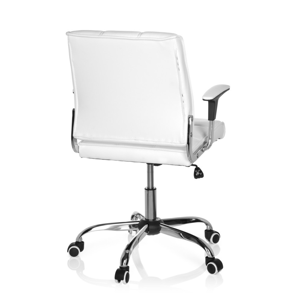 Produktabbildung Nr. 5: hjh OFFICE Bürostuhl / Drehstuhl ERNESTO Kunstleder, weiß