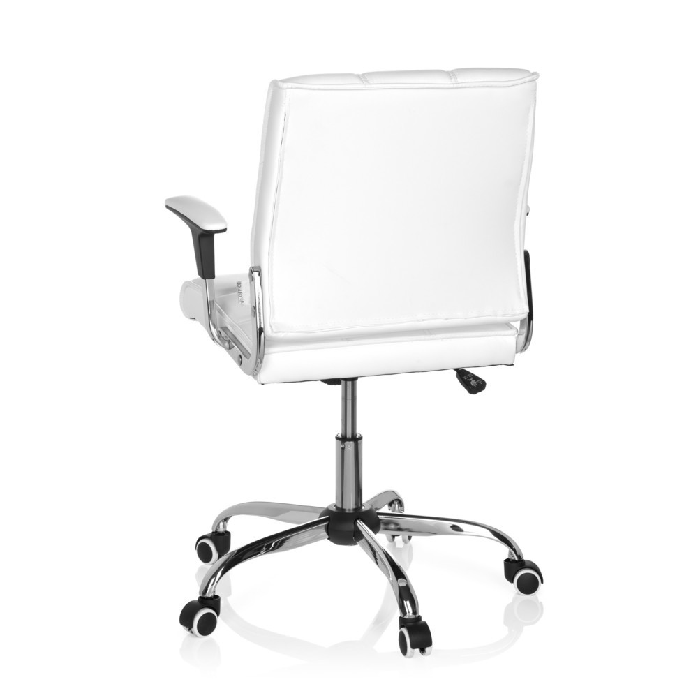 Produktabbildung Nr. 6: hjh OFFICE Bürostuhl / Drehstuhl ERNESTO Kunstleder, weiß