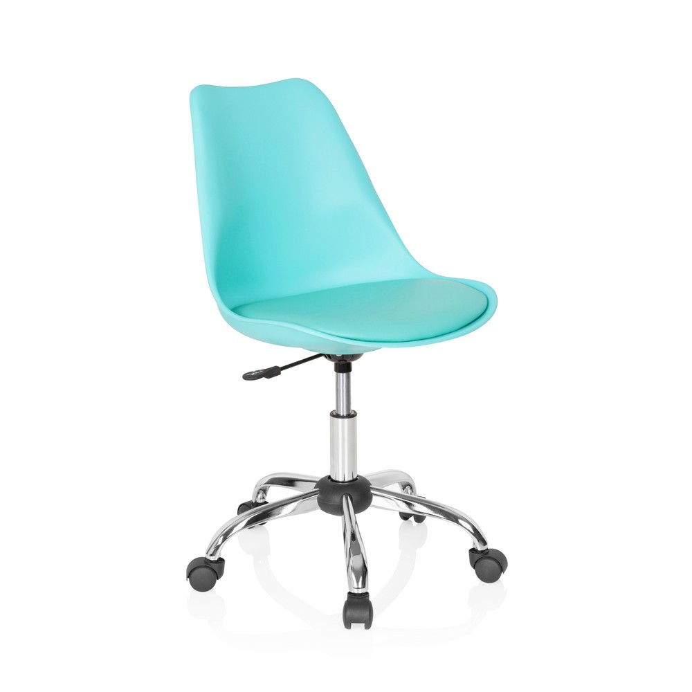 Produktabbildung Nr. 2: hjh OFFICE Bürostuhl / Drehstuhl FANCY PRO Kunstleder, türkis