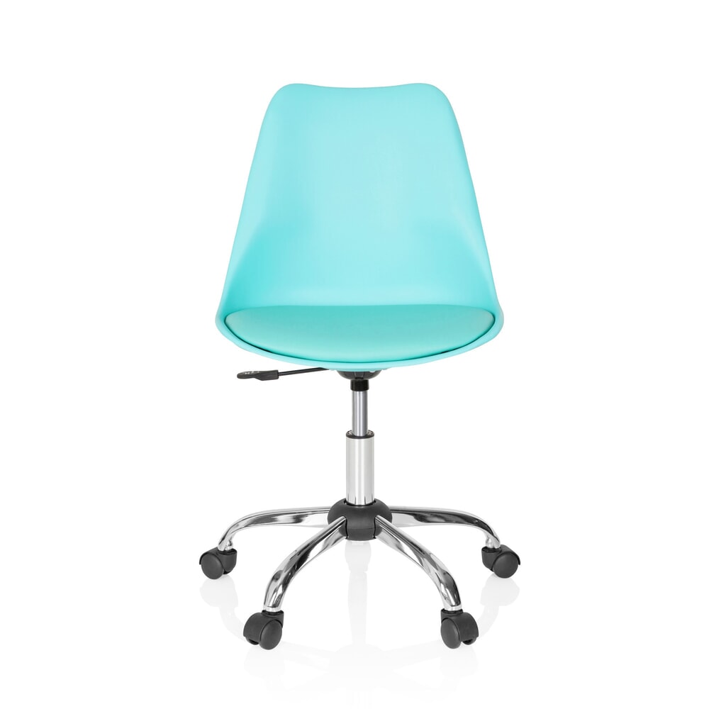 hjh OFFICE Bürostuhl / Drehstuhl FANCY PRO Kunstleder, türkis Produktabbildung: hjh OFFICE Bürostuhl / Drehstuhl FANCY PRO Kunstleder, türkis