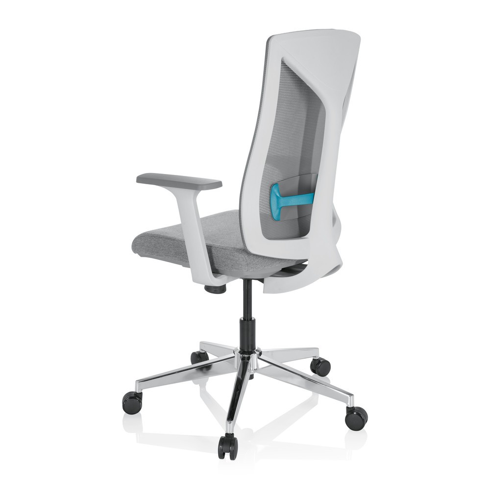 Produktabbildung Nr. 7: hjh OFFICE Bürostuhl / Drehstuhl HALIFAX Stoff/Netzstoff, grau