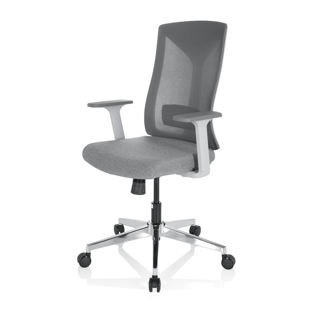 Produktabbildung Nr. 9: hjh OFFICE Bürostuhl / Drehstuhl HALIFAX Stoff/Netzstoff, grau