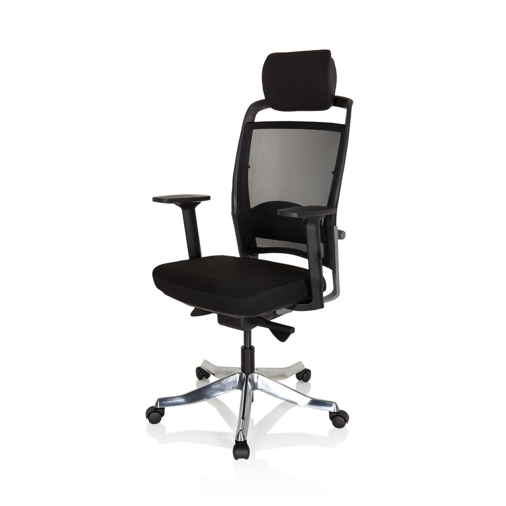Produktabbildung Nr. 9: hjh OFFICE Bürostuhl / Drehstuhl IKAST I Stoff/Netzstoff, schwarz