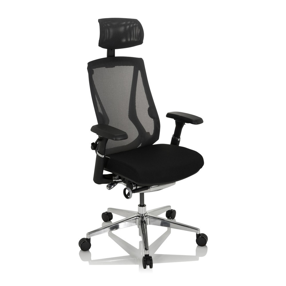 Produktabbildung Nr. 2: hjh OFFICE Bürostuhl / Drehstuhl INSPERO Stoff/Netzstoff, schwarz
