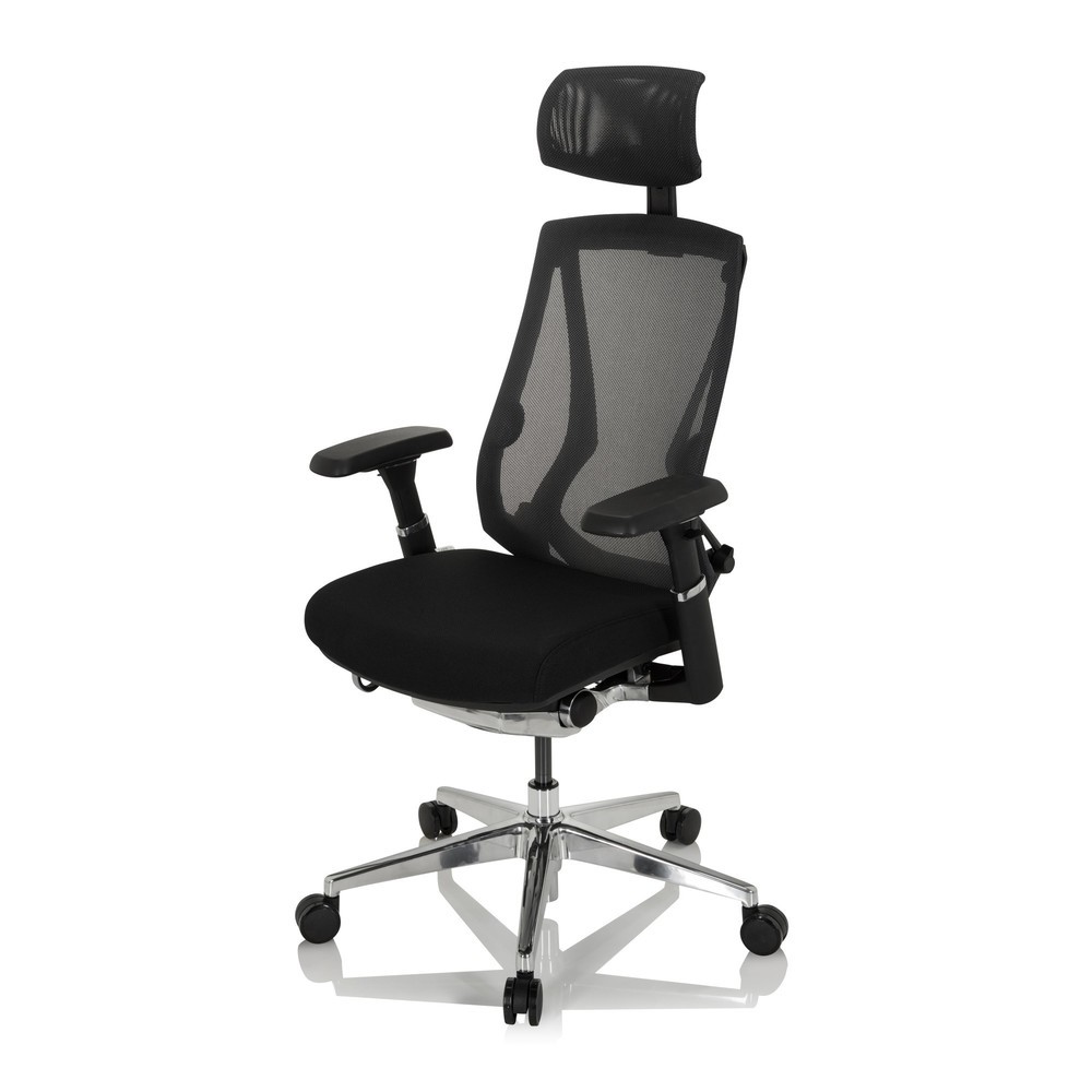 Produktabbildung Nr. 9: hjh OFFICE Bürostuhl / Drehstuhl INSPERO Stoff/Netzstoff, schwarz