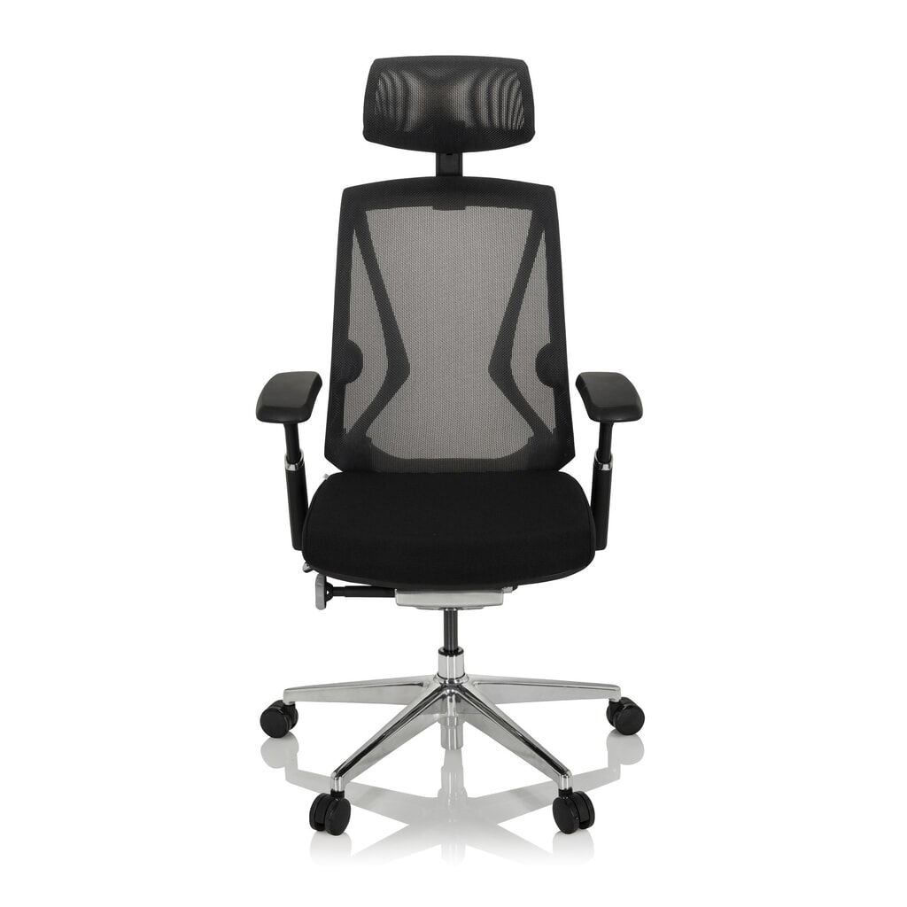 hjh OFFICE Bürostuhl / Drehstuhl INSPERO Stoff/Netzstoff, schwarz Produktabbildung: hjh OFFICE Bürostuhl / Drehstuhl INSPERO Stoff/Netzstoff, schwarz