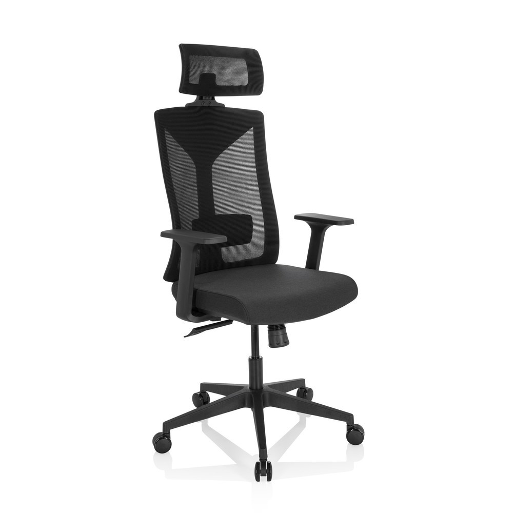 Produktabbildung Nr. 2: hjh OFFICE Bürostuhl / Drehstuhl KODIAK Stoff/Netzstoff, schwarz