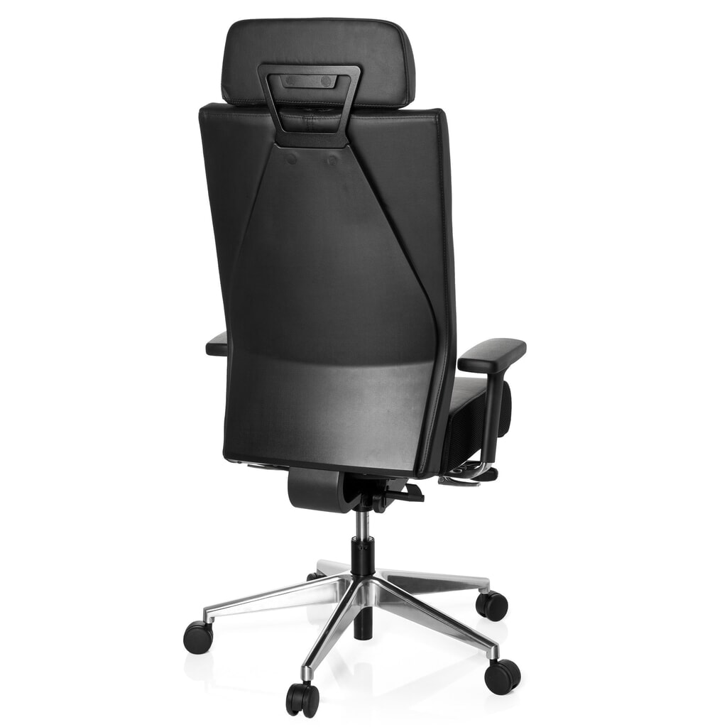 Produktabbildung Nr. 7: hjh OFFICE Bürostuhl / Drehstuhl PRO-TEC XXL Leder, schwarz