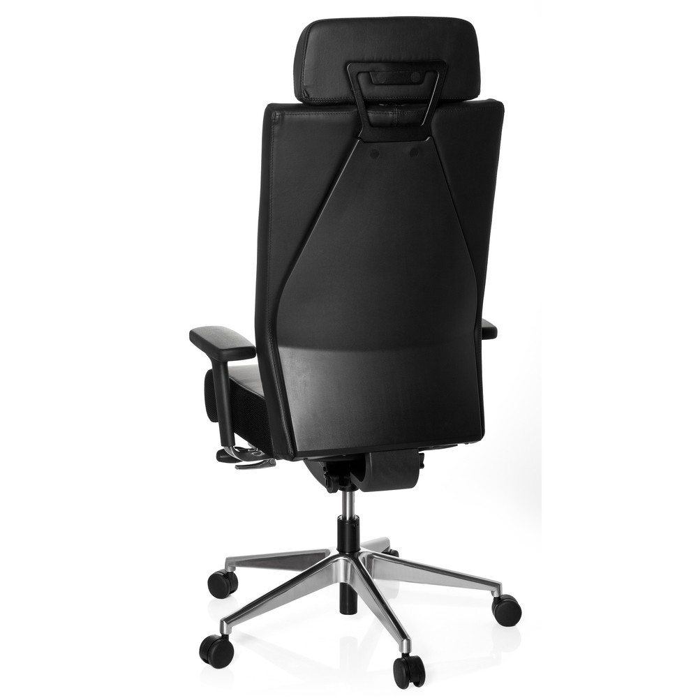 Produktabbildung Nr. 6: hjh OFFICE Bürostuhl / Drehstuhl PRO-TEC XXL Leder, schwarz