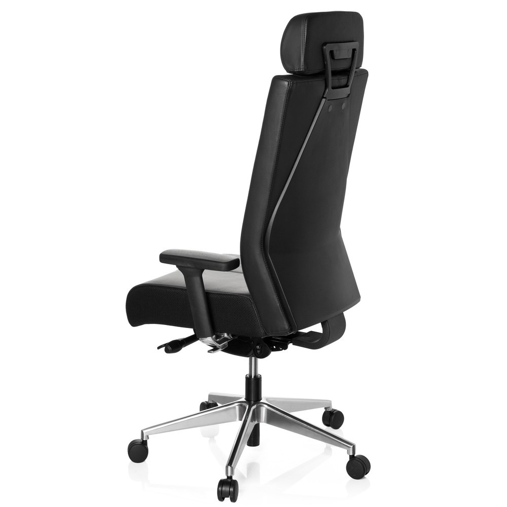 Produktabbildung Nr. 7: hjh OFFICE Bürostuhl / Drehstuhl PRO-TEC XXL Leder, schwarz