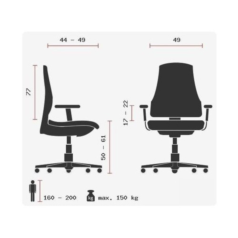 Produktabbildung Nr. 11: hjh OFFICE Bürostuhl / Drehstuhl PRO-TEC XXL Leder, schwarz