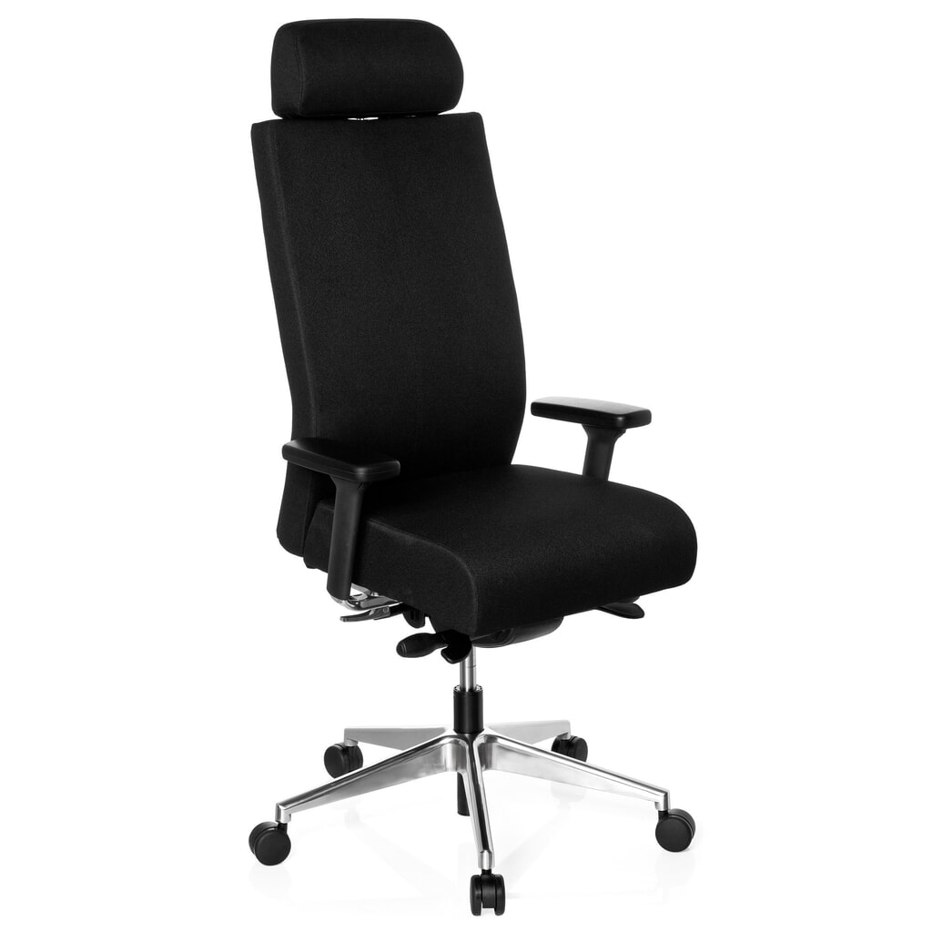 hjh OFFICE Bürostuhl / Drehstuhl PRO-TEC XXL Stoff, schwarz Produktabbildung Nr. 4: hjh OFFICE Bürostuhl / Drehstuhl PRO-TEC XXL Stoff, schwarz