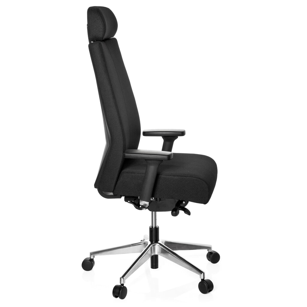 hjh OFFICE Bürostuhl / Drehstuhl PRO-TEC XXL Stoff, schwarz Produktabbildung Nr. 5: hjh OFFICE Bürostuhl / Drehstuhl PRO-TEC XXL Stoff, schwarz