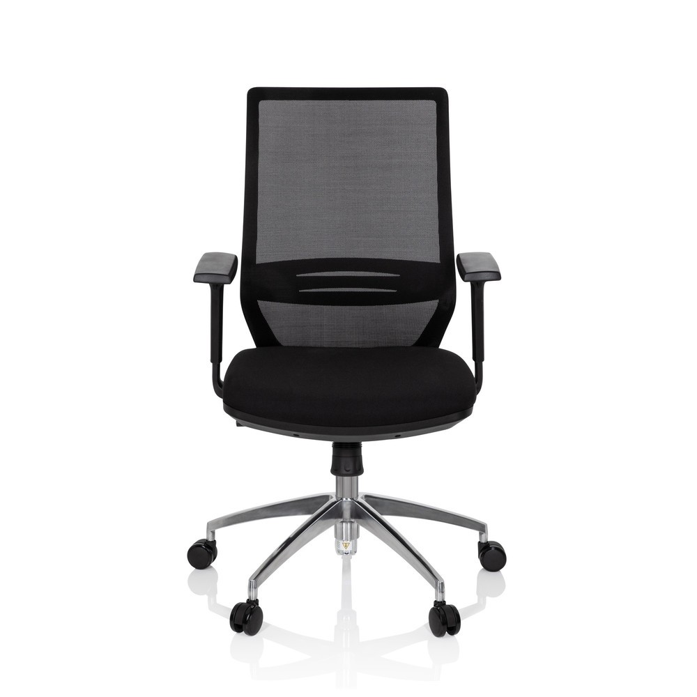 Produktabbildung: hjh OFFICE Bürostuhl / Drehstuhl PROFONDO Stoff/Netzstoff, schwarz