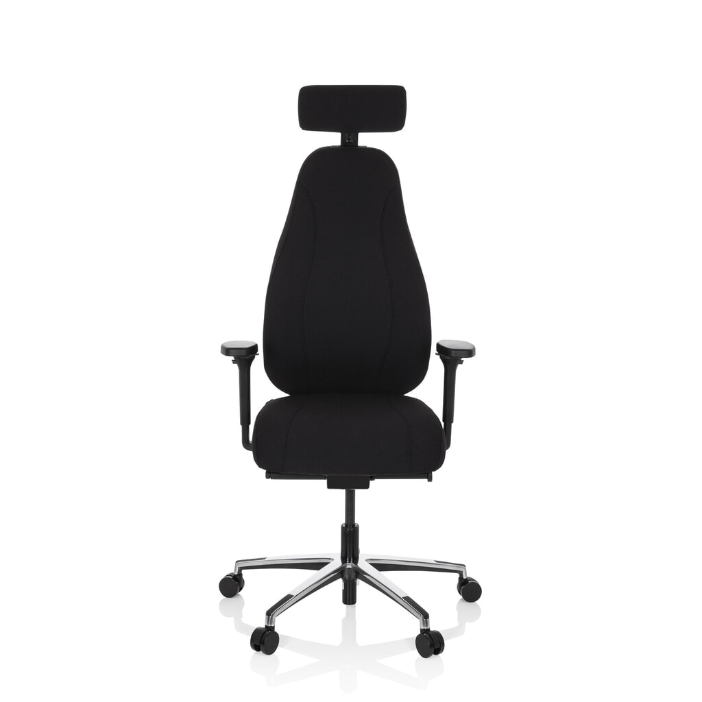 hjh OFFICE Bürostuhl / Drehstuhl RESISTIO Stoff, schwarz Produktabbildung: hjh OFFICE Bürostuhl / Drehstuhl RESISTIO Stoff, schwarz