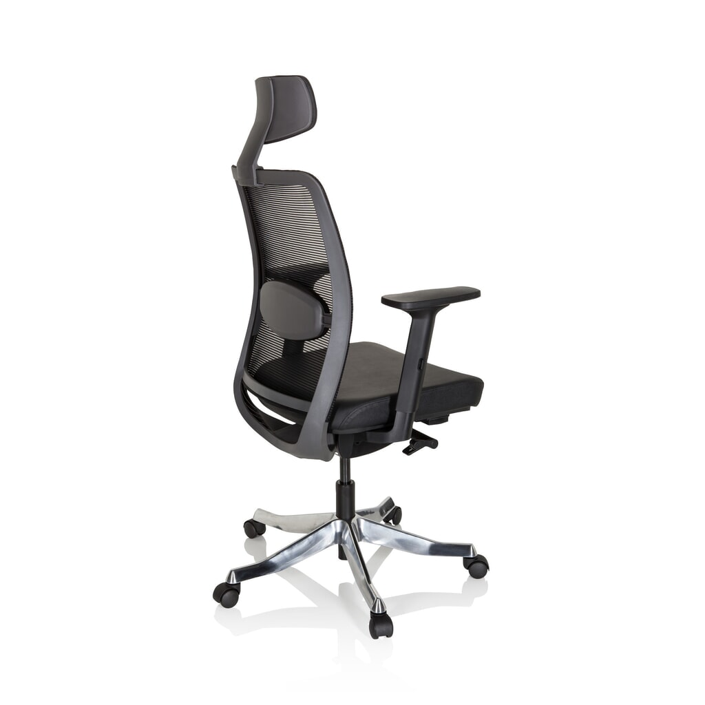 Produktabbildung Nr. 5: hjh OFFICE Bürostuhl / Drehstuhl SENATOR PRO Leder, Netzstoff, schwarz
