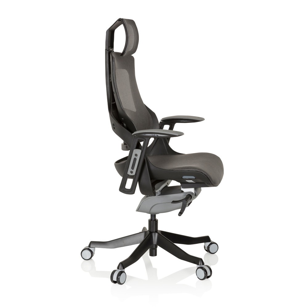 Produktabbildung Nr. 3: hjh OFFICE Bürostuhl / Drehstuhl SPEKTRE Netzstoff, grau/schwarz