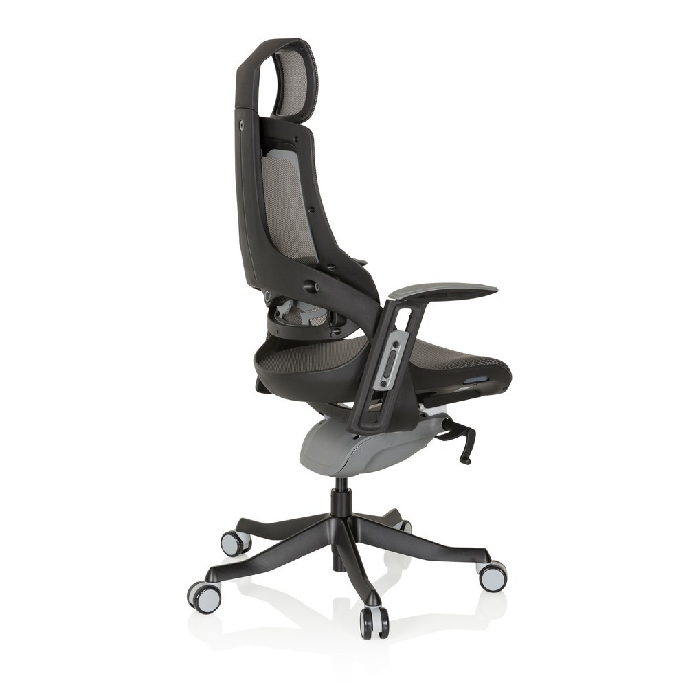 Produktabbildung Nr. 4: hjh OFFICE Bürostuhl / Drehstuhl SPEKTRE Netzstoff, grau/schwarz