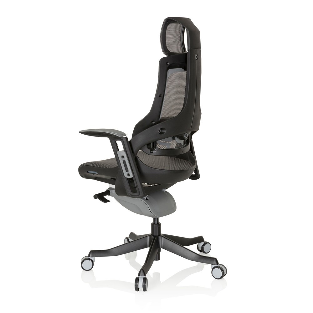 Produktabbildung Nr. 7: hjh OFFICE Bürostuhl / Drehstuhl SPEKTRE Netzstoff, grau/schwarz