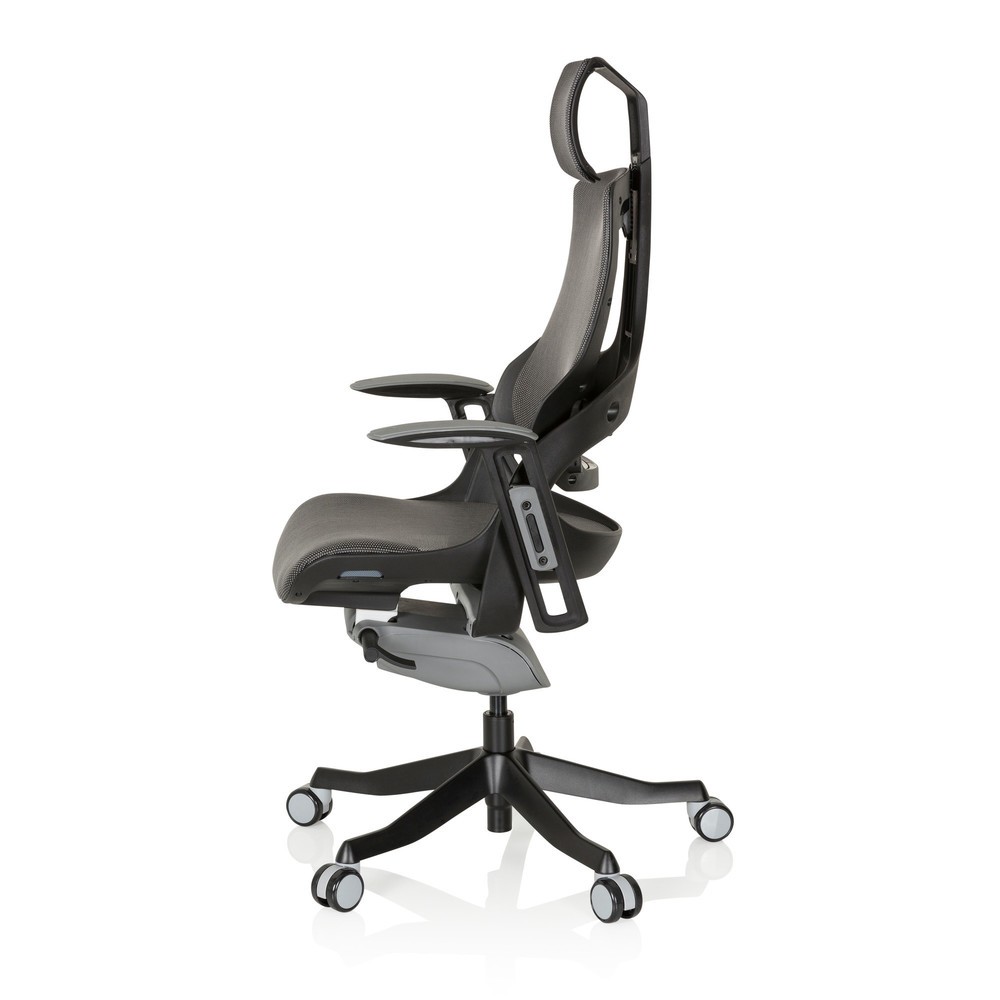 Produktabbildung Nr. 8: hjh OFFICE Bürostuhl / Drehstuhl SPEKTRE Netzstoff, grau/schwarz