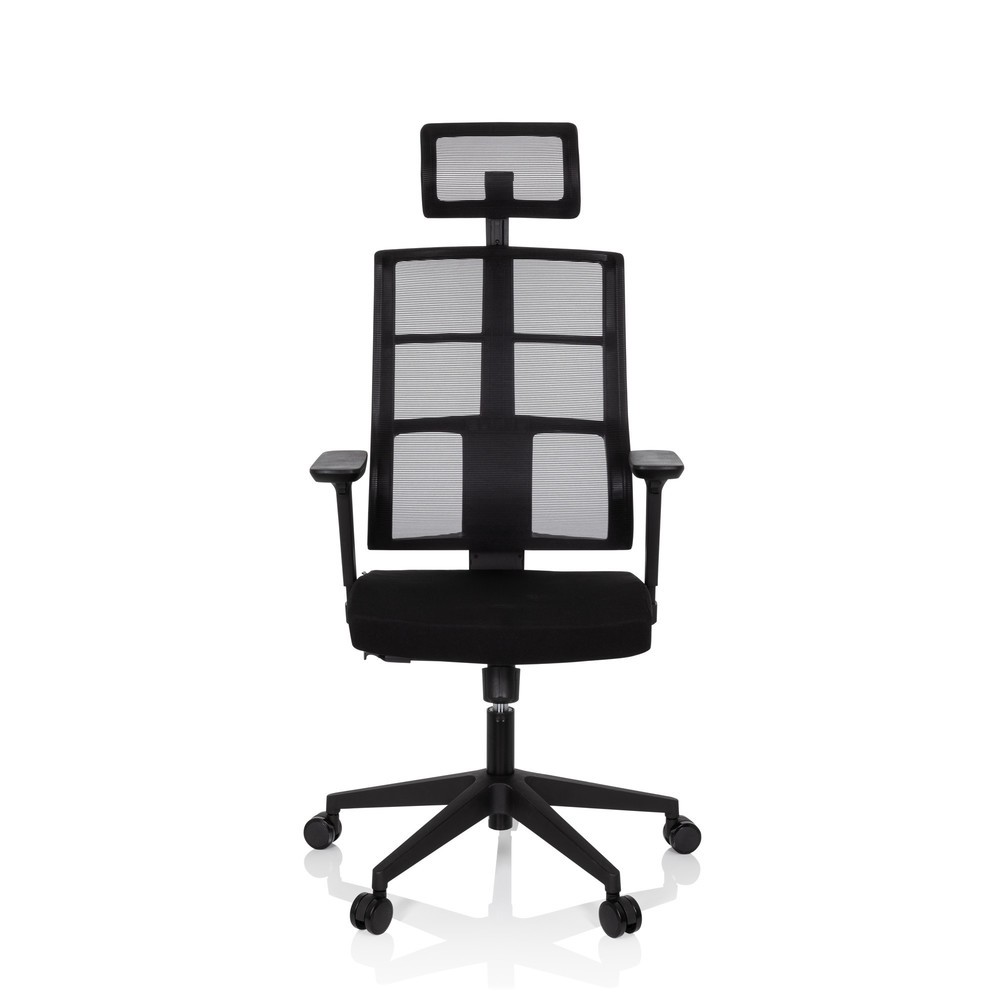 Produktabbildung: hjh OFFICE Bürostuhl / Drehstuhl SPINIO PRO Stoff/Netzstoff, schwarz