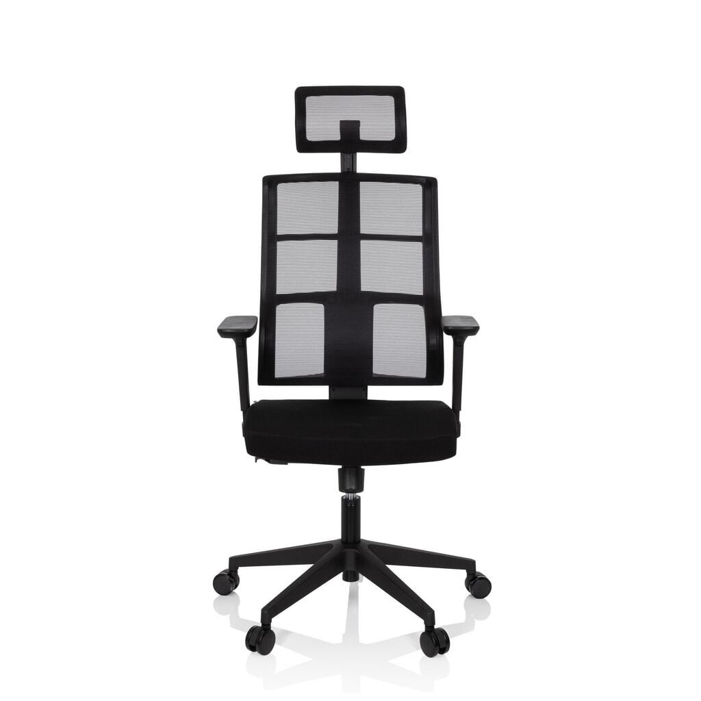 Produktabbildung: hjh OFFICE Bürostuhl / Drehstuhl SPINIO PRO Stoff/Netzstoff, schwarz