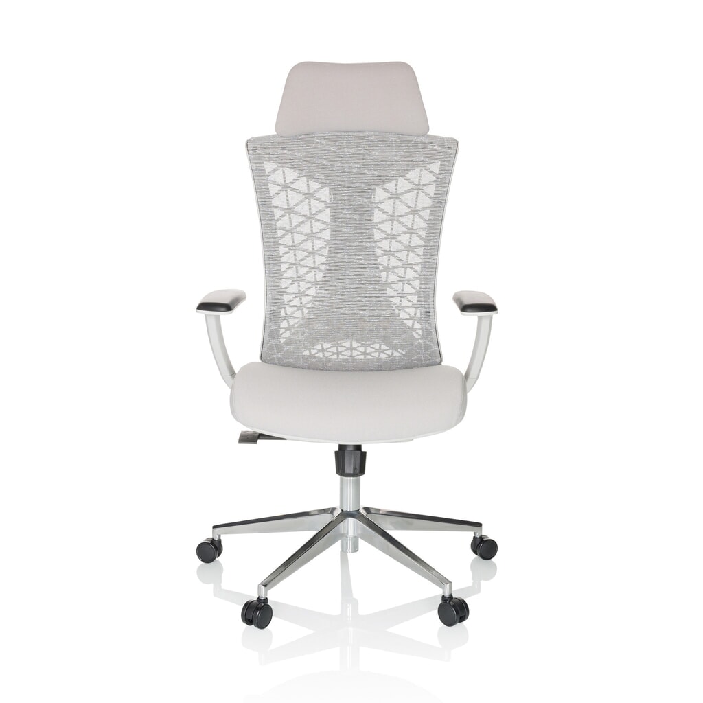 hjh OFFICE Bürostuhl / Drehstuhl FALEO W Netzstoff / Stoff, grau Produktabbildung: hjh OFFICE Bürostuhl / Drehstuhl FALEO W Netzstoff / Stoff, grau