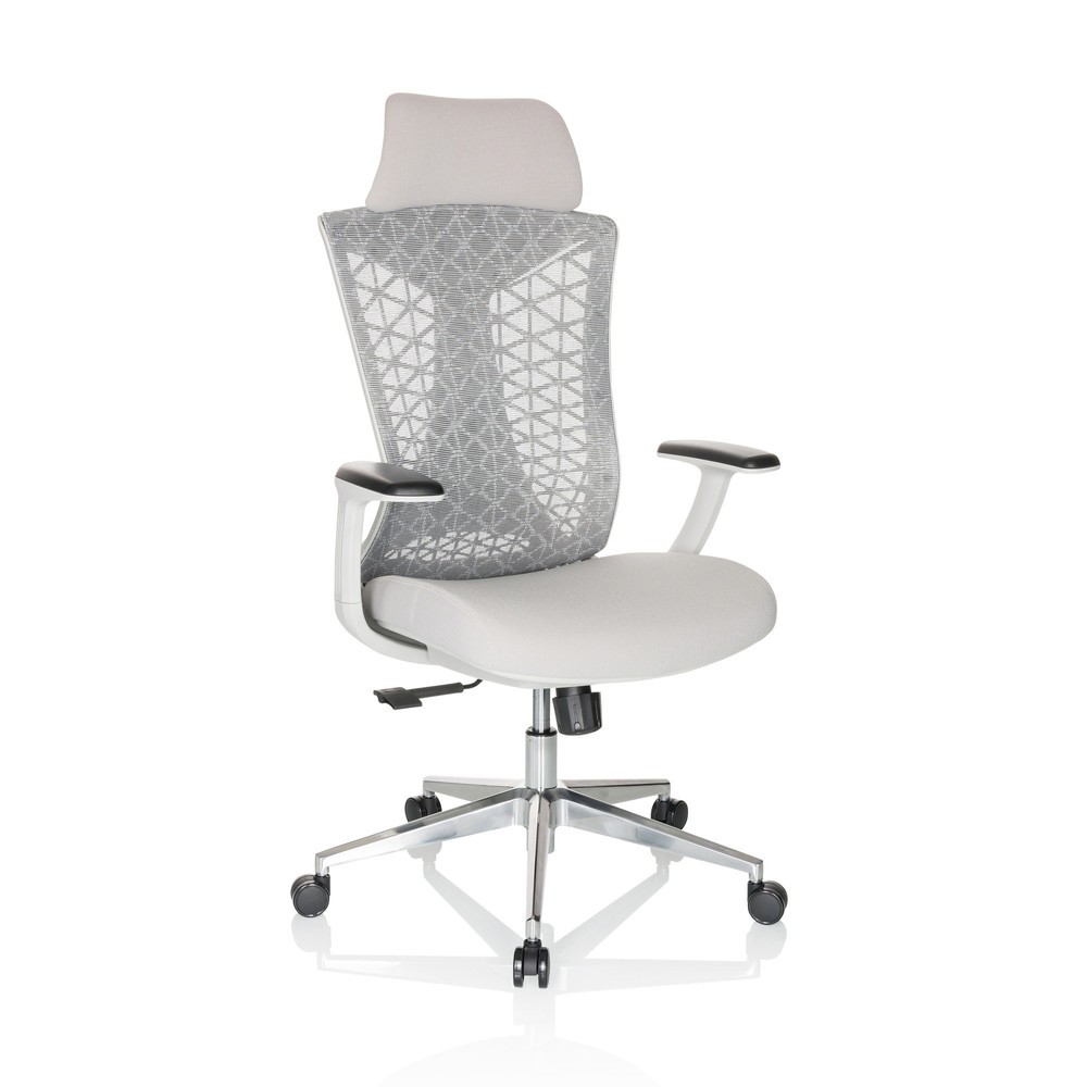 Produktabbildung Nr. 7: hjh OFFICE Bürostuhl / Drehstuhl FALEO W Netzstoff / Stoff, grau