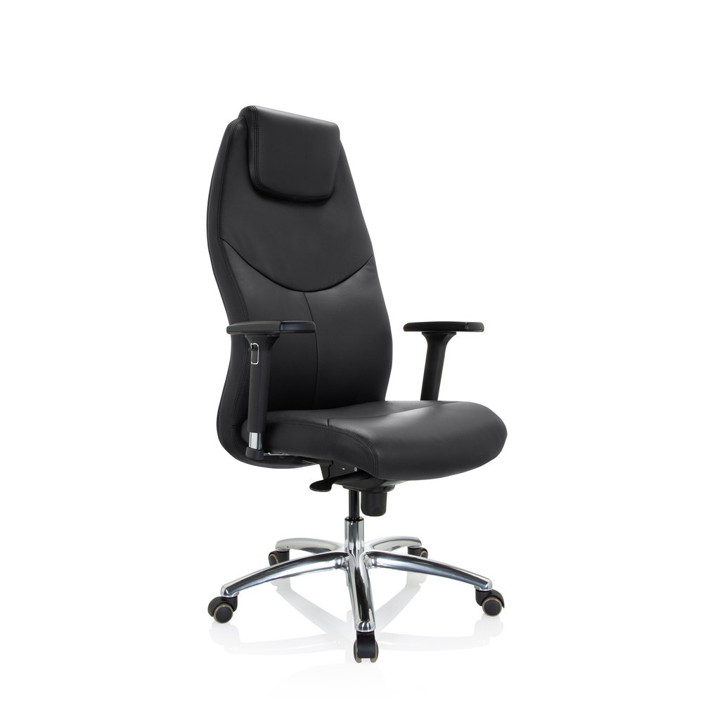 Produktabbildung Nr. 7: hjh OFFICE Bürostuhl / Chefsessel FERRARA Leder, schwarz