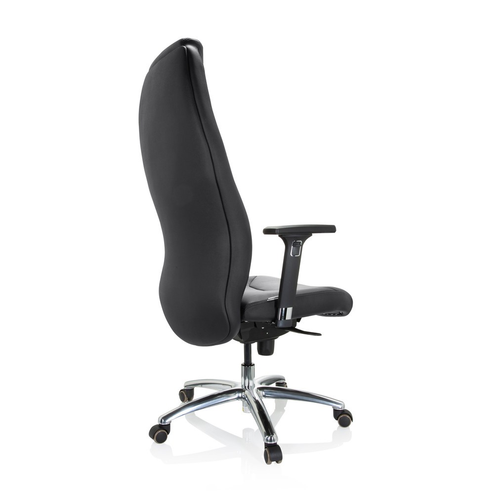 Produktabbildung Nr. 9: hjh OFFICE Bürostuhl / Chefsessel FERRARA Leder, schwarz