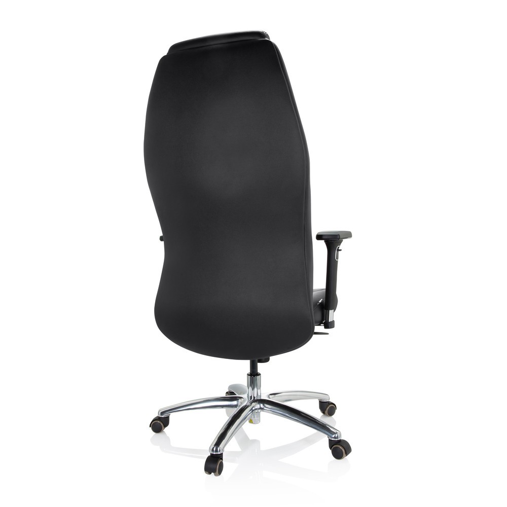 Produktabbildung Nr. 10: hjh OFFICE Bürostuhl / Chefsessel FERRARA Leder, schwarz