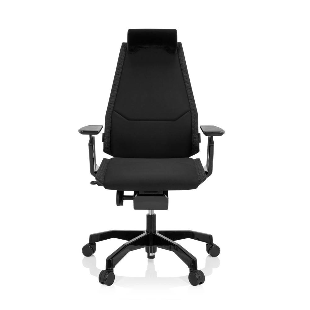 Produktabbildung: hjh OFFICE Bürostuhl / Drehstuhl GENIDIA BLACK Stoff, schwarz