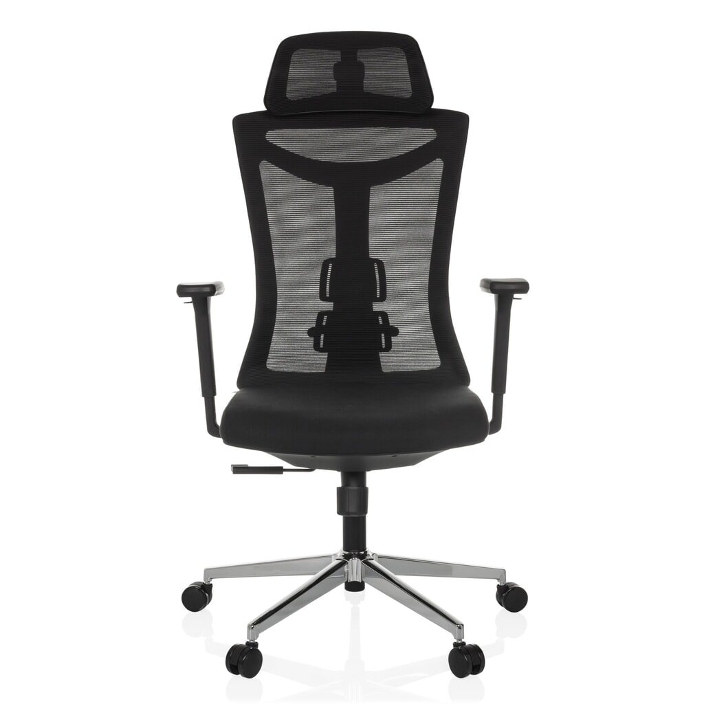 hjh OFFICE Bürostuhl KAMIAK, Synchronmechanik, Tragkraft 120 kg, schwarz Produktabbildung: hjh OFFICE Bürostuhl KAMIAK, Synchronmechanik, Tragkraft 120 kg, schwarz
