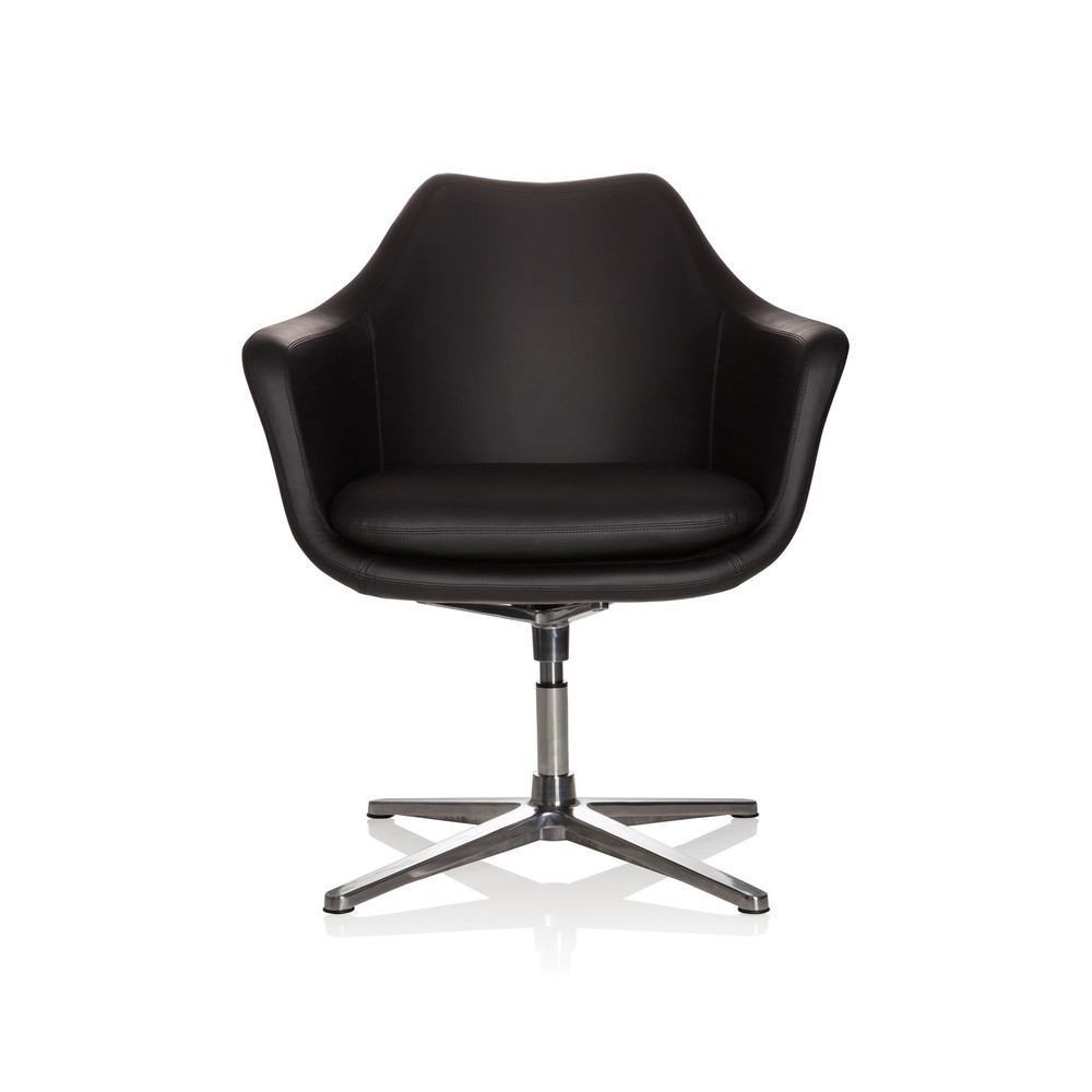 Produktabbildung Nr. 1: hjh OFFICE Bürostuhl / Loungesessel Artemia Kunstleder, schwarz