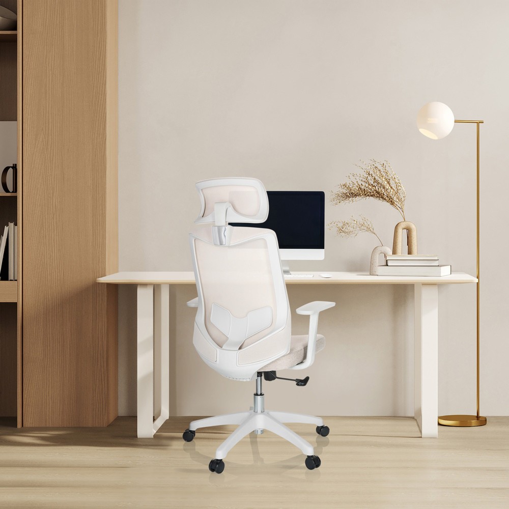 Produktabbildung Nr. 4: hjh OFFICE Bürostuhl / Drehstuhl MIKEO W Netzstoff / Stoff, beige