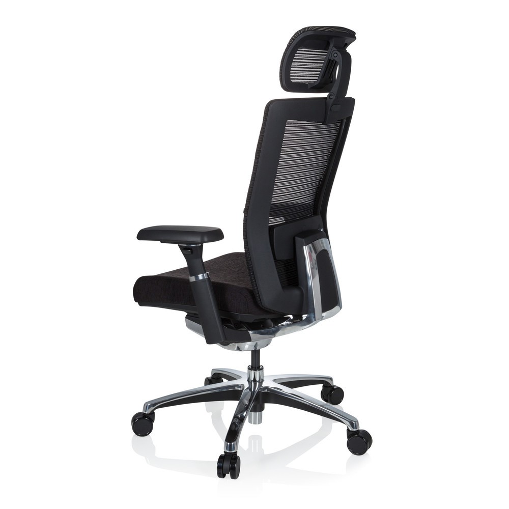 Produktabbildung Nr. 7: hjh OFFICE Bürostuhl NOVA PRO I ALU Stoff/Netzstoff, schwarz