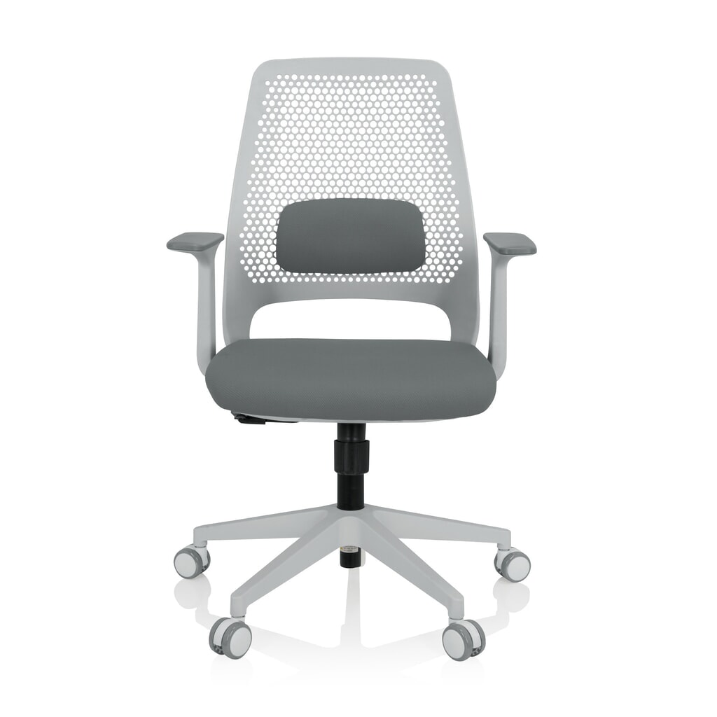 Produktabbildung: hjh OFFICE Bürostuhl / Drehstuhl PARFERIO W Stoff, grau