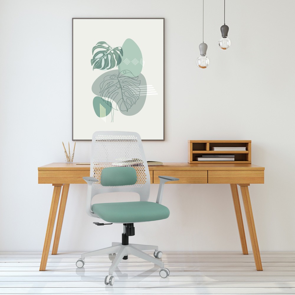 Produktabbildung Nr. 6: hjh OFFICE Bürostuhl / Drehstuhl PARFERIO W Stoff, mintgrün