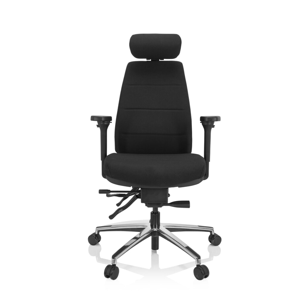 Produktabbildung: hjh OFFICE Bürostuhl / Drehstuhl PHOENIX PRO I Stoff, schwarz