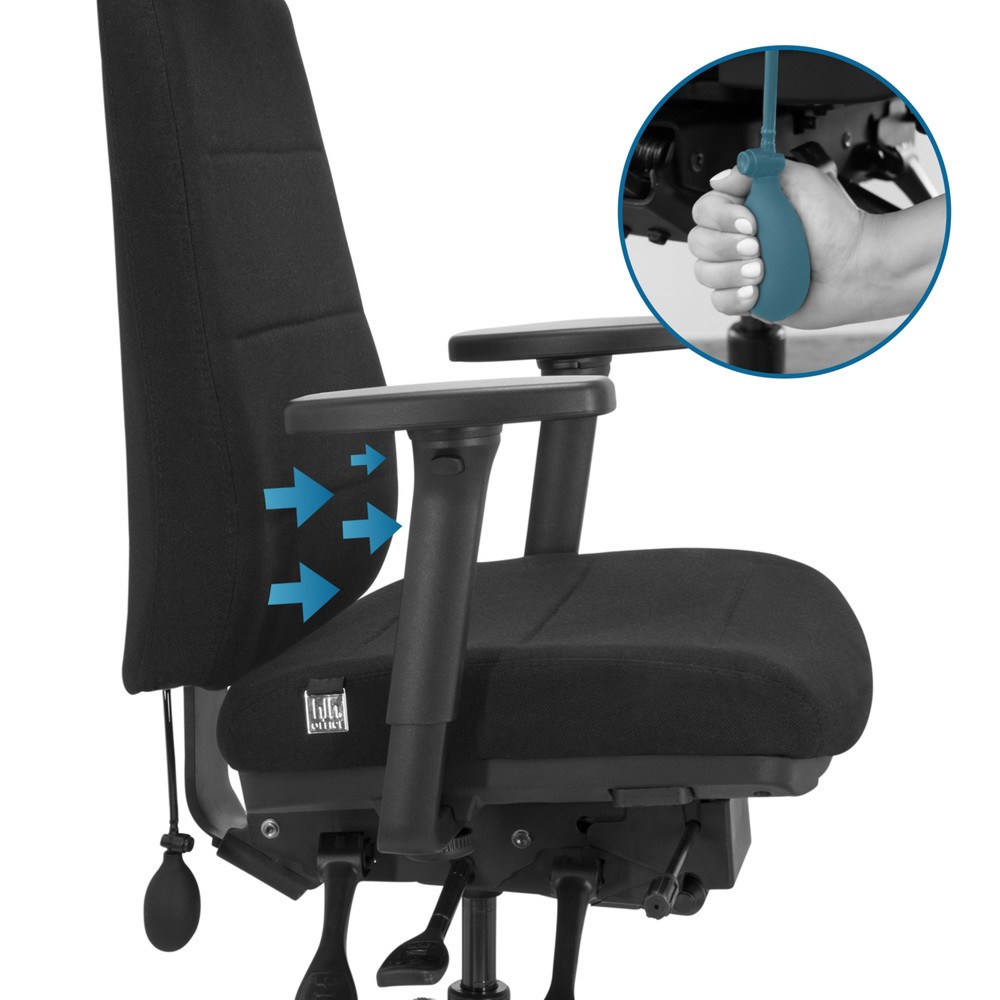 Produktabbildung Nr. 4: hjh OFFICE Bürostuhl / Drehstuhl PHOENIX PRO I Stoff, schwarz