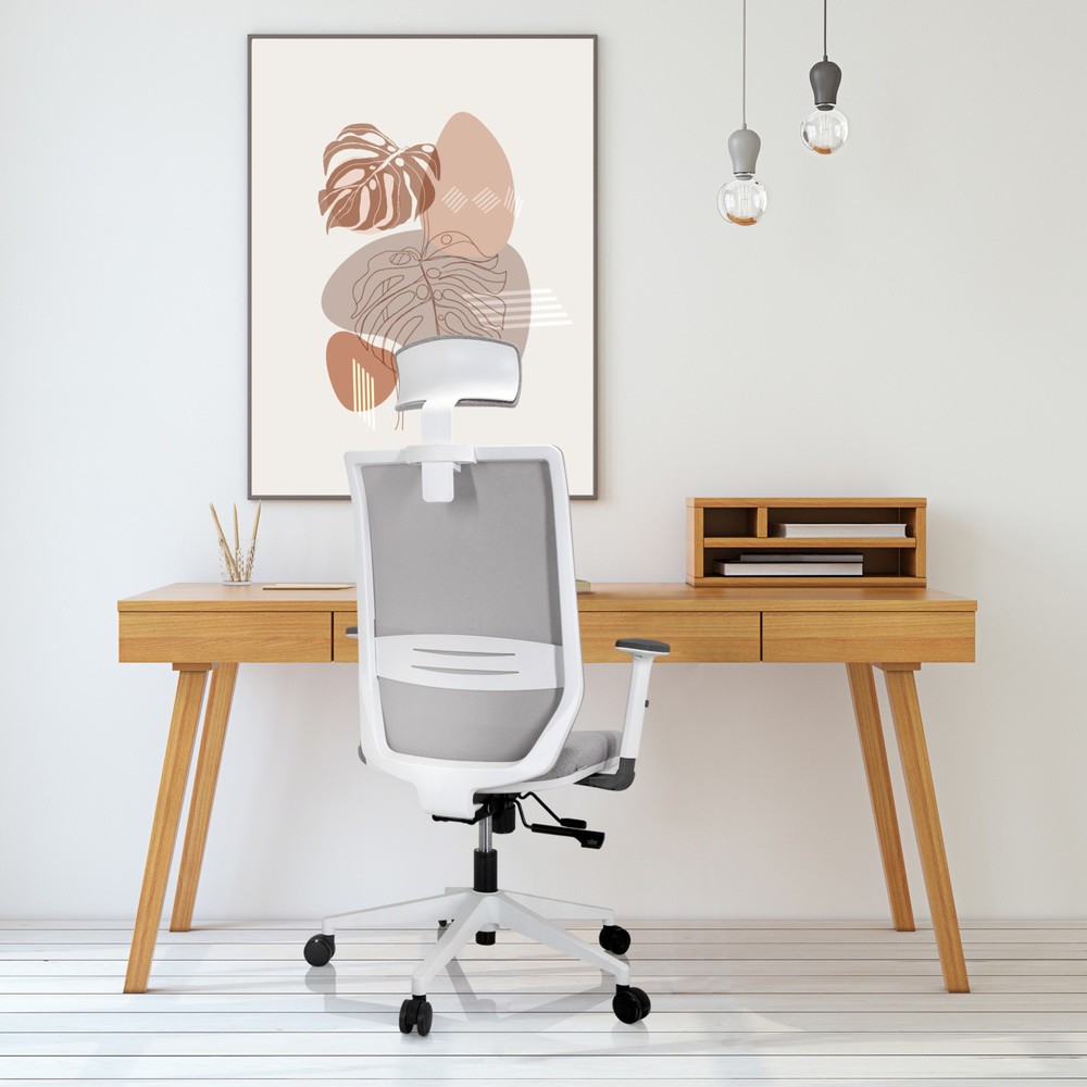 Produktabbildung Nr. 6: hjh OFFICE Bürostuhl / Drehstuhl PROFONDO PRO W Netzstoff / Stoff, grau
