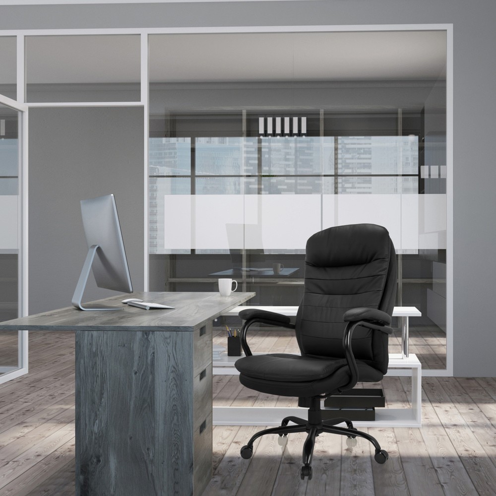 Produktabbildung Nr. 6: hjh OFFICE Bürostuhl / Chefsessel RELAX XXL B PU, schwarz
