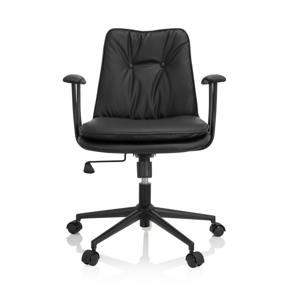 Produktabbildung: hjh OFFICE Bürostuhl / Drehstuhl SMALLO Kunstleder, schwarz