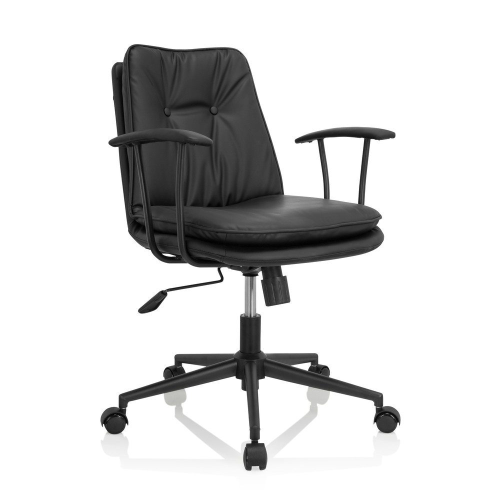 Produktabbildung Nr. 6: hjh OFFICE Bürostuhl / Drehstuhl SMALLO Kunstleder, schwarz
