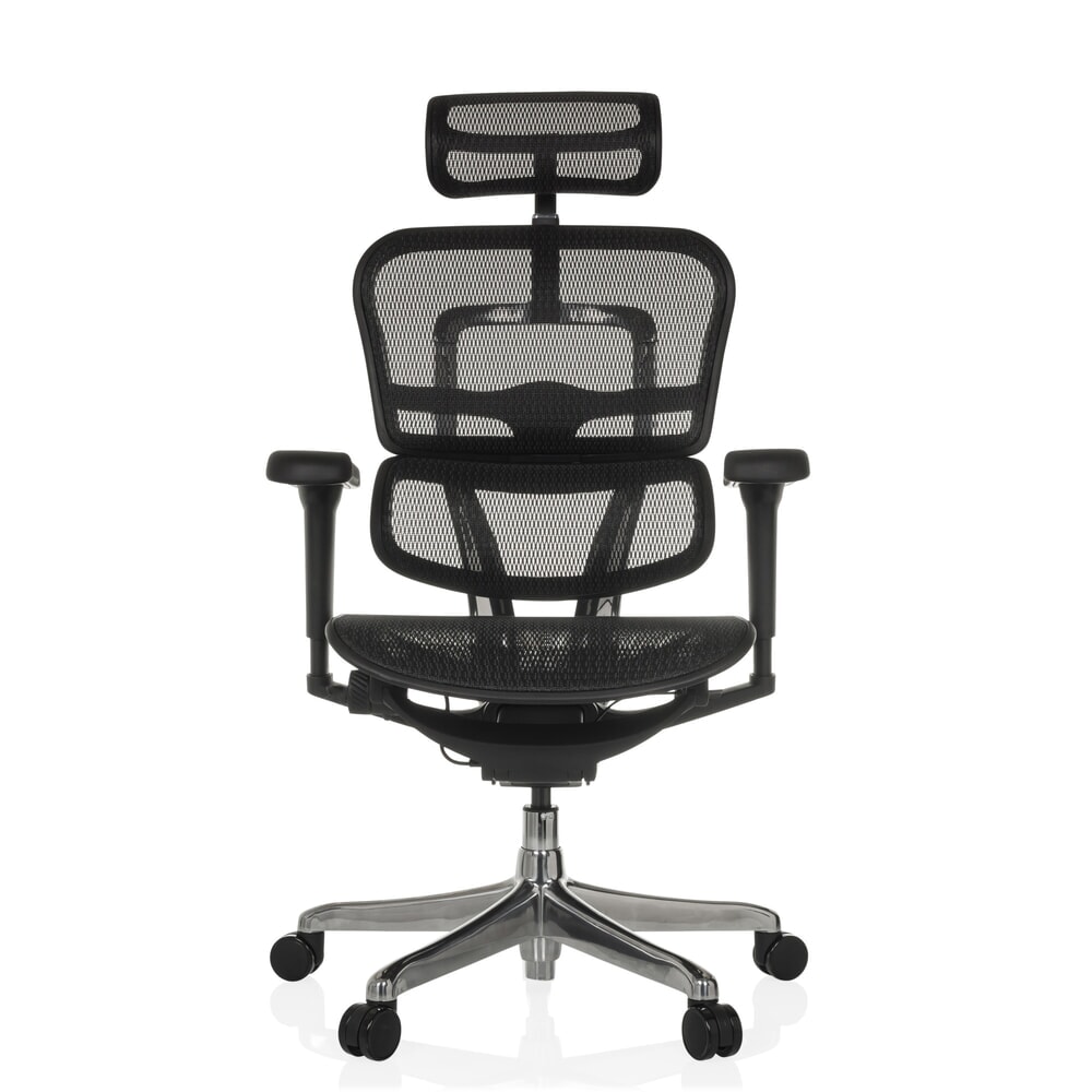 Produktabbildung Nr. 1: hjh OFFICE Chefsessel ERGOHUMAN ULTRA GEN2, Netzrückenlehne, Tragkraft 120 kg, Sitzhöhe 460 - 580 mm, schwarz