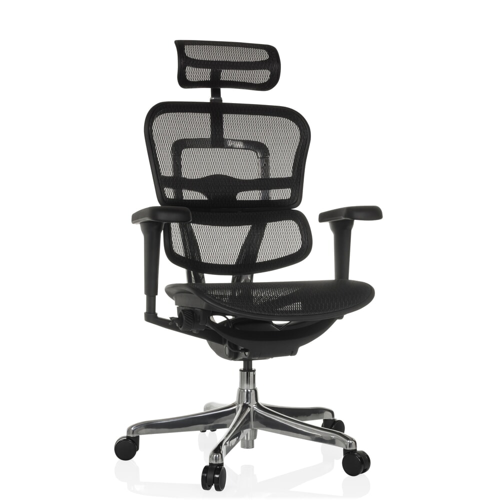 Produktabbildung Nr. 6: hjh OFFICE Chefsessel ERGOHUMAN ULTRA GEN2, Netzrückenlehne, Tragkraft 120 kg, Sitzhöhe 460 - 580 mm, schwarz